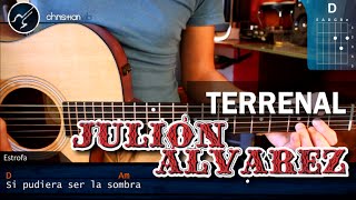 Cómo tocar quotTerrenalquot de Julión Álvarez en Guitarra HD Tutorial COMPLETO  Christianvib [upl. by Lledyr552]