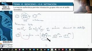 TEMA 15 BENCENO  156 NITRACIÓN [upl. by Alimat704]