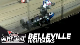 HIGHLIGHTS USAC Silver Crown National Championship  Belleville High Banks  May 20 2023 [upl. by Onairam]