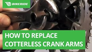 How to Replace Cotterless Crank Arms [upl. by Flavius]