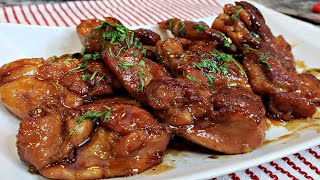 Honey Butter Glazed Chicken Thighs  Easy Glazed Chicken Recipe [upl. by Diehl]