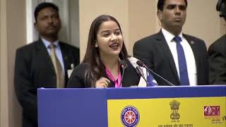 Ist Prize Winner National Youth Parliament Festival 2019 Ms Shweta Umre Maharashtra [upl. by Thomas]