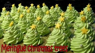 How to make Meringue CHRISTMAS TREES [upl. by Aikemot474]