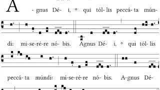 Agnus Dei Missa XVII for Advent  Gregorian Chant [upl. by Loris]