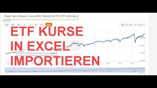 ETF und Aktienkurse in Excel automatisch importieren I Excelpedia [upl. by Nickie]