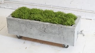 DIY Concrete Planter Episode 16 HomeMade Modern [upl. by Sessilu]