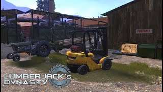 Starting Our Lumber Mill amp Getting Machines  Lumberjacks Dynasty 3 [upl. by Quintilla]