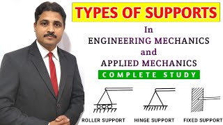 TYPES OF SUPPORT IN MECHANICS IN HINDI [upl. by Betthezel]