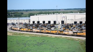 Inside the Worlds largest Rail yard Union pacific Bailey yard North Platte Nebraska [upl. by Rafael]