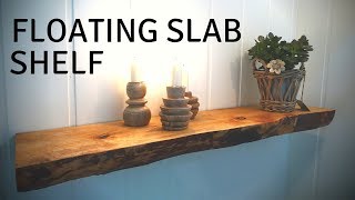 Making a Floating Slab Shelf  Are Baloni [upl. by Adnor]