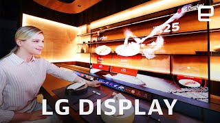 LG Displays transparent OLED screens and bendable TV at CES 2021 [upl. by Nnarual]