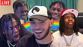 Adin Ross SUS MOMENTS 🏳️‍🌈😂 Ft POLO G LIL YACHTY ZIAS LIL TJAY [upl. by Atela]