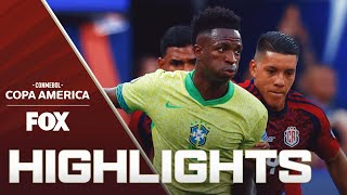 Brazil vs Costa Rica Highlights  2024 Copa América [upl. by Sesom]