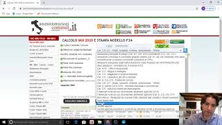 CALCOLO IMU ONLINE ACCONTO 2020 [upl. by Arbmat781]