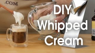 DIY whipped cream in 60 seconds [upl. by Stig797]