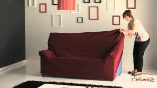 How to install a elastic sofa cover [upl. by Flann]