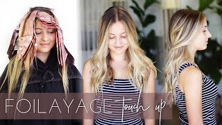 Foilayage Hair Technique  How to Touch up or Refresh a Balayage Easy Tutorial [upl. by Celio]