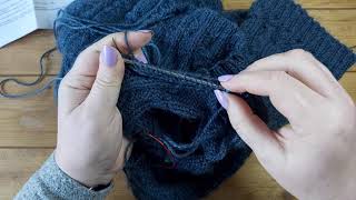 How To Knit A Short Row Sleeve Cap [upl. by Bren996]