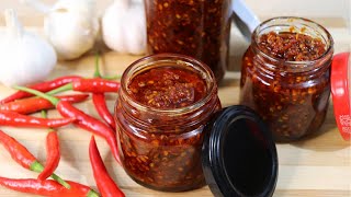 Chili Garlic Sauce – A Spicy and Flavorful Filipino Condiment  Chili Garlic OIL Recipe [upl. by Kei]