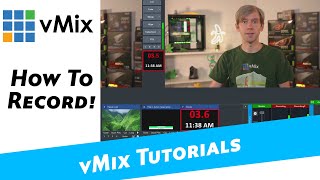 How to record with vMix [upl. by Sinnej]