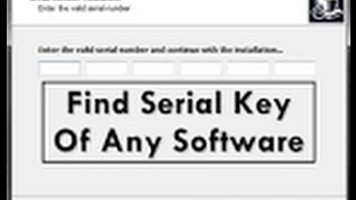 How to Get Serial Number Any Software [upl. by Haerr]