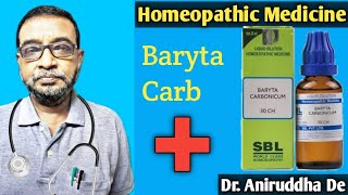 Baryta Carbonica  Discussion ব্যারাইটা কার্ব  baryta carb  Homeopathy Dr Advice in Bengali [upl. by Trueblood]