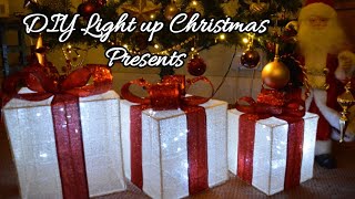 DIY Light up Christmas Presents  Crafty Ellie [upl. by Mackie743]