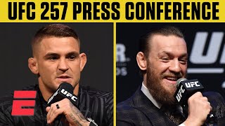 UFC 257 Dustin Poirier vs Conor McGregor 2 Press Conference  ESPN MMA [upl. by Nazus]