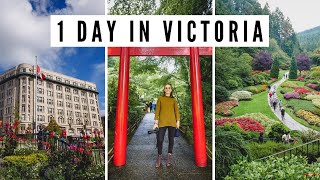 VISITING VICTORIA BC in 1 DAY  Butchart Gardens  Afternoon Tea  Downtown Victoria Tour [upl. by Katalin224]