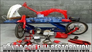 The Big Tear DownPart 1  Honda C90 FULL RESTORATION [upl. by Xila94]