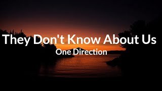 They Dont Know About Us • One Direction Lyrics [upl. by Veneaux928]