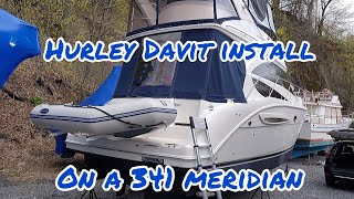 Hurley H2O Davit Installation on a Meridian 341 [upl. by Nyltyak]