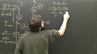 Physics Pulley Systems Lesson Part 2 Dynamics for High School [upl. by Calondra305]