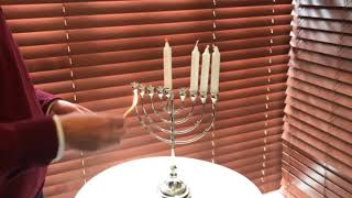 How to light the Menorah by Rabbi Kauffman [upl. by Florence494]