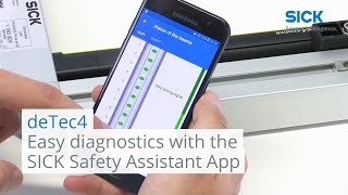 deTec4 Easy diagnostics with the SICK Safety Assistant App [upl. by Carpenter]