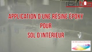 Application de résine pour sol [upl. by Ketty]