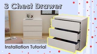 3 Chest Drawer Installation Tutorial [upl. by Mallen]