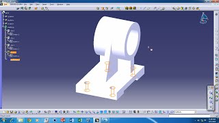 CATIA V5  Basic Part design tutorial with audio [upl. by Ladnyk49]