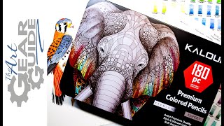 Kalour Colored Pencils Review 180 Set [upl. by Nabetse971]