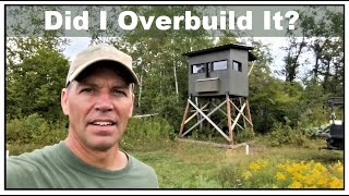 Elevated Deer Hunting Blind 6x8  Full Tour [upl. by Noyad]