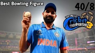 Best Bowling Figures in WCC3 World Cup [upl. by Laverne507]