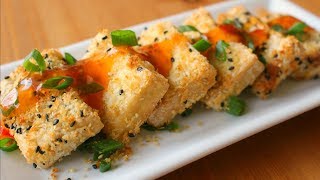 Crispy Sesame Tofu Easy amp Vegan [upl. by Rabelais]