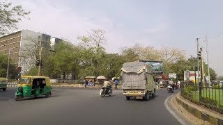 Driving in Gandhinagar Sector 7 to Sector 10  Gujarat India [upl. by Fayola]