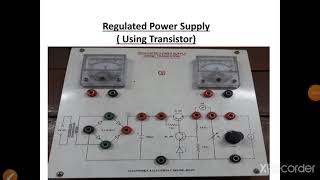 Regulated Power Supply Practical [upl. by Louie842]