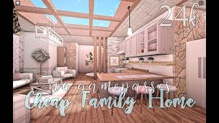 Bloxburg Cheap Family Home No Gamepasses 24k [upl. by Neret]