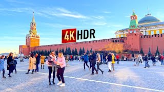 Walking tour  Red Square  Moscow 4k Russia  HDR [upl. by Bethesda289]