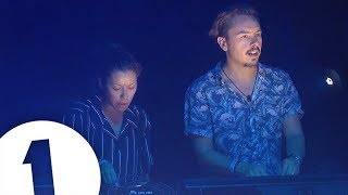 Monki B2B Purple Disco Machine  Radio 1 in Ibiza 2018  Café Mambo  FLASHING IMAGES [upl. by Bisset]