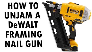 How To UnJam a Dewalt Framing Nailgun [upl. by Raychel]