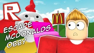 ESCAPE McDONALDS Roblox Obby [upl. by Hendren807]