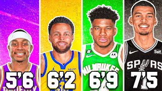 BEST NBA PLAYER FROM EACH HEIGHT [upl. by Hassin]